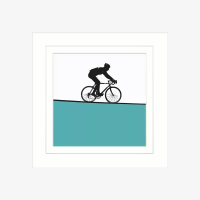 John Lewis Jacky Al-Samarraie - Cycling Framed Print, 34 x 34cm