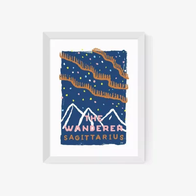 John Lewis EAST END PRINTS Sophie Ward 'Sagittarius The Wanderer' Framed Print