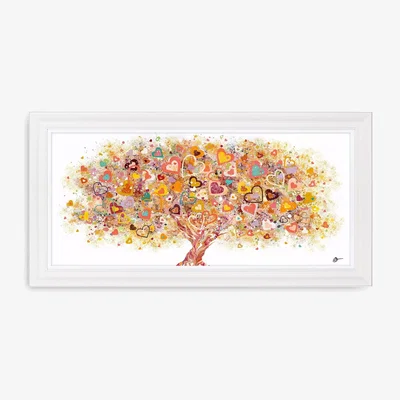 John Lewis Sara Otter - 'Colour of Love' Framed Print, 45 x 100cm, Orange/Multi