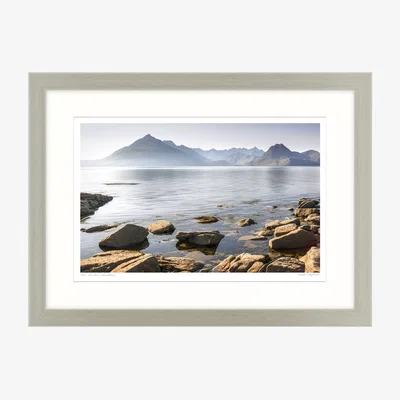 John Lewis Mike Shepherd - 'Cuillin Mountains' Framed Print & Mount, 57 x 77cm, Blue/Multi