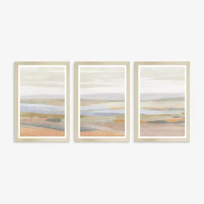 John Lewis John Lewis Suzanne Nicoll 'Sonoran' Framed Print, Set of 3, 64.5 x 44.5cm, Multi