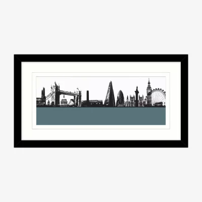 John Lewis Jacky Al-Samarraie London Skyline Framed Print, 64 x 34cm