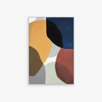 John Lewis Berit Mogensen Lopez - 'Overlap' Framed Canvas Print, 94 x 64cm, Multi