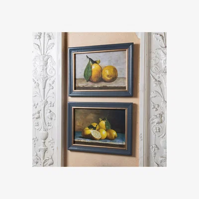 John Lewis One.World Brookby Lemons Wood Framed Print, Set of 2, 30 x 40cm, Grey/Yellow
