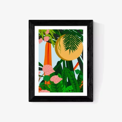 John Lewis EAST END PRINTS Sumuyya Khader 'Summer' Framed Print