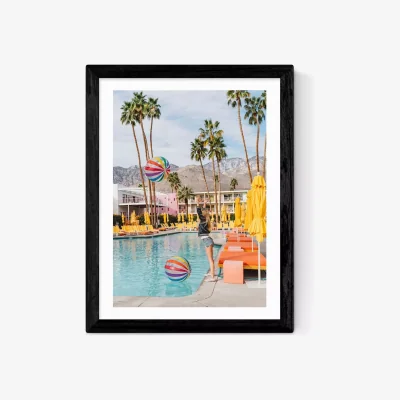 John Lewis EAST END PRINTS Bethany Young 'Palm Springs Pool Day III' Framed Print