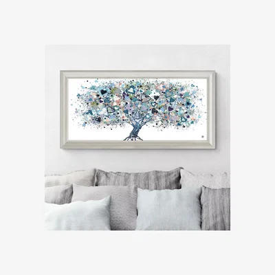 John Lewis John Lewis Sara Otter 'Deep As My Heart' Framed Print, Blue/Multi