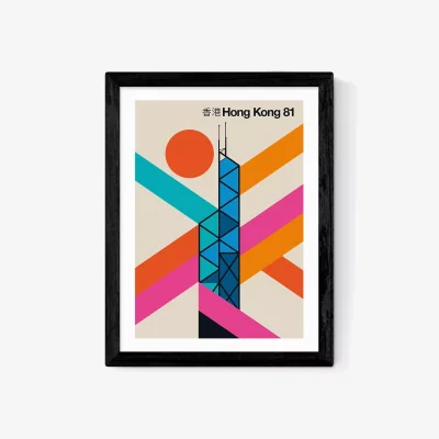 John Lewis EAST END PRINTS Bo Lundberg 'Hong Kong 81' Framed Print