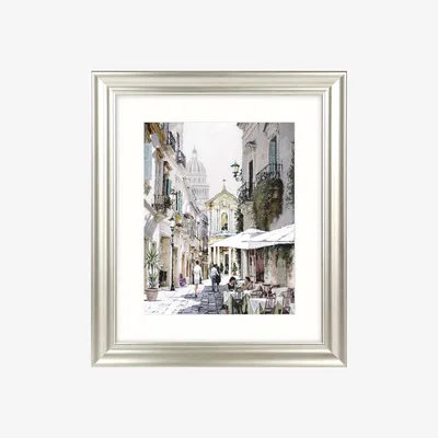 John Lewis Richard Macneil - City Street II Framed Print & Mount, 71 x 61cm