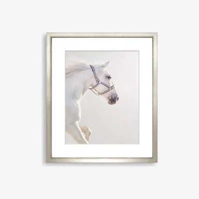 John Lewis Graceful Stead Framed Print & Mount, 73 x 58cm, White