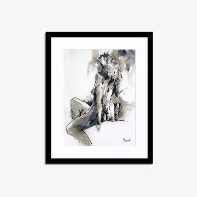 John Lewis John Lewis Joanne Boon Thomas 'Contemplation' Framed Print & Mount, 53.5 x 43.5cm, Multi