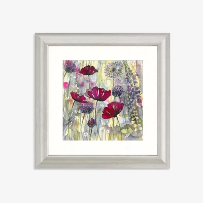 John Lewis Catherine Stephenson - 'Raspberry Poppy 2' Framed Print & Mount, 60.5 x 60.5cm, Red/Multi