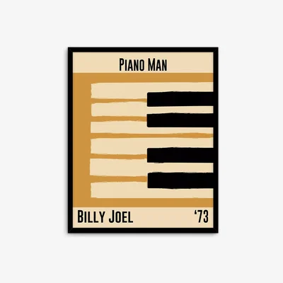 John Lewis John Lewis Dalston 606 'Billy Joel' Framed Print, 52 x 42cm, Multi
