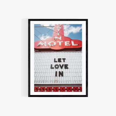 John Lewis EAST END PRINTS Bethany Young 'Let Love In' Framed Print