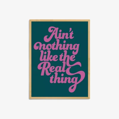 John Lewis Limbo and Ginger - 'Ain't Nothing Like The Real Thing' Framed Print, 83.4 x 63.4cm, Pink