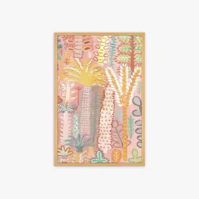 John Lewis Lucy Tiffney - 'Miami' Framed Print, 62 x 42cm, Pink/Multi