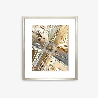 John Lewis Fifth Avenue New York Framed Print & Mount, 73 x 58cm, Brown