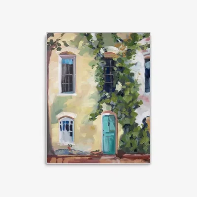 John Lewis Jenny Westenhofer - 'Vines' Wood Framed Print, 58 x 49cm, Green/Multi