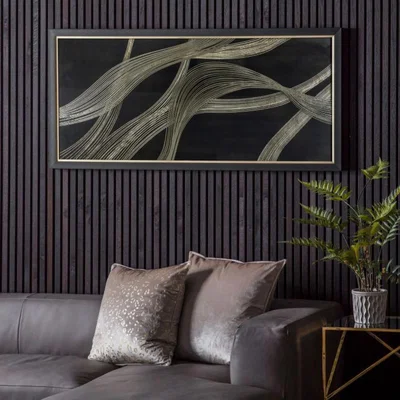 Knees Golden 70cm x 150cm Ripple Framed Art
