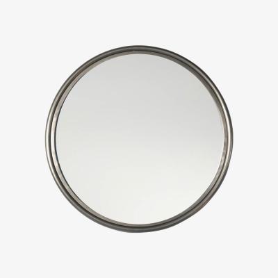 Knees York Medium Round Wall Mirror - Silver