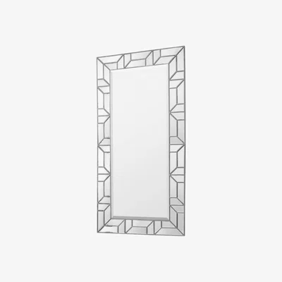 Knees Birch Medium Rectangle Leaner Mirror - Silver