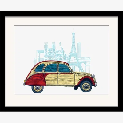 Knees Paris 2CV 40 x 50cm Framed Wall Art