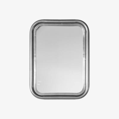 Knees York 61cm Medium Rounded Rectangle Wall Mirror - Silver
