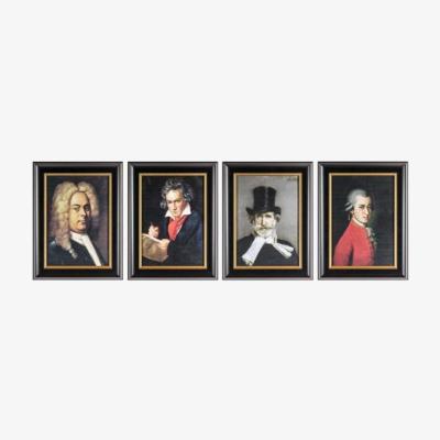Knees The 4 Composers Framed Art Set of 4