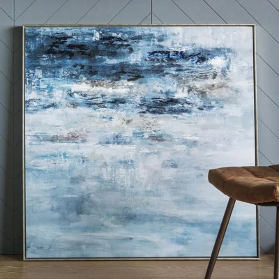 Knees Pacific 102.5cm x 102.5cm Sea Storm Framed Art