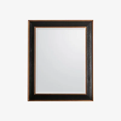 Knees Greer Medium Rectangle Wall Mirror - Black
