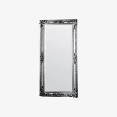 Knees Cary Extra Large Rectangle Leaner Mirror - Silver