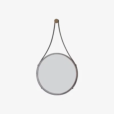 Knees Isela 74cm Medium Round Wall Mirror - Bronze