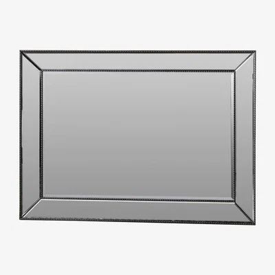 Knees Kaitlyn Large Rectangle Wall Mirror - Silver