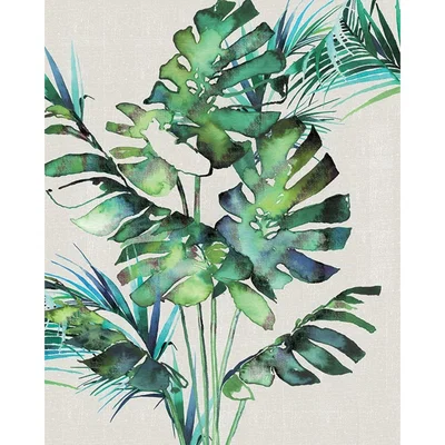 Knees Monstera Leaves 40 x 50cm Canvas Wall Art