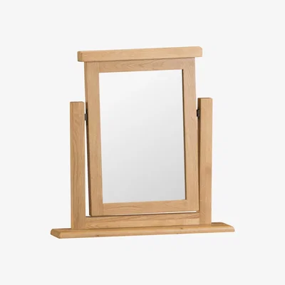 Knees Carrabba Medium Square Dressing Table Mirror - Medium Oak