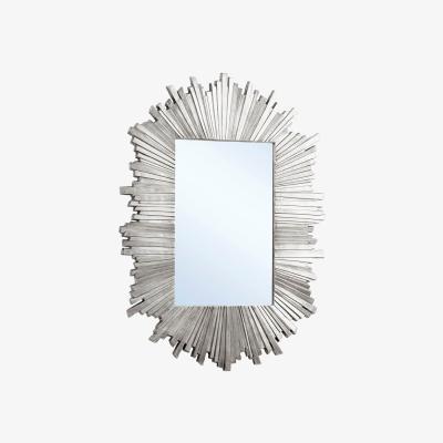 Knees Oundle Large Rectangle Wall Mirror - Silver