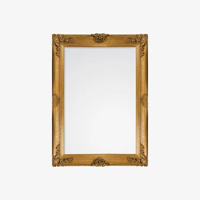 Knees Lewis Medium Rectangle Wall Mirror - Gold