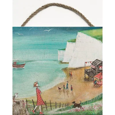 Knees Cliff Top Ramble 20 x 20cm Block Wall Art