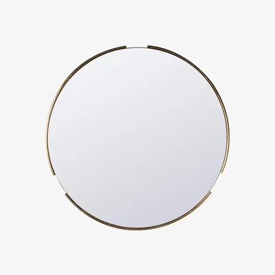 Knees Earley Medium Round Wall Mirror - Gold