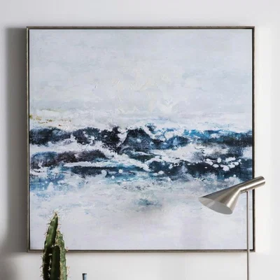 Knees Pacific 102.5cm x 102.5cm Ocean Waves Framed Art