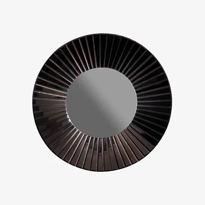Knees Prince Medium Round Wall Mirror - Black