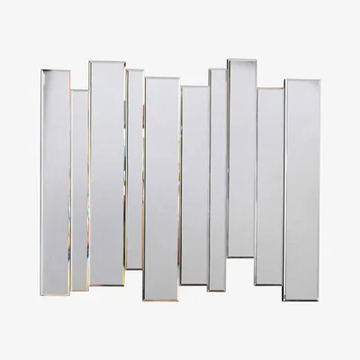 Knees Northallerton Medium Rectangle Wall Mirror - Silver