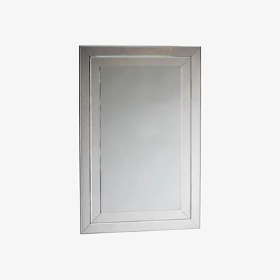 Knees Bedale Medium Rectangle Wall Mirror - Silver
