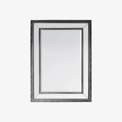 Knees Ripon Medium Rectangle Wall Mirror - Silver