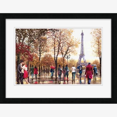 Knees Eiffel Tower 68 x 88cm Framed Wall Art