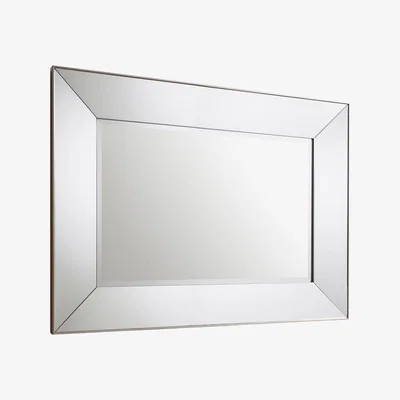Knees Besset Large Rectangle Wall Mirror - Silver