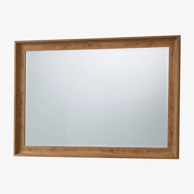 Knees Horsham Large Rectangle Wall Mirror - Light Wood