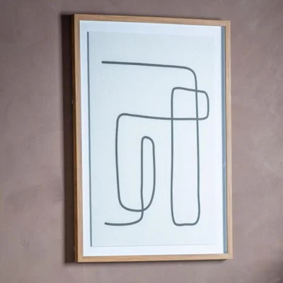 Knees Grassini 101cm x 71cm Line Drawing Framed Art
