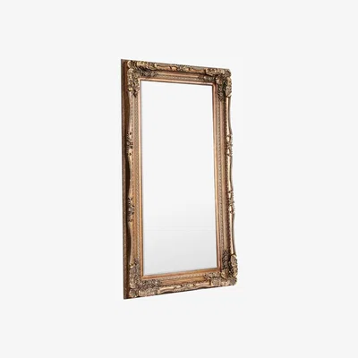 Knees Louis Extra Large Rectangle Leaner Mirror - Gold