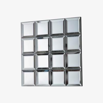 Knees Bridgett Medium Square Wall Mirror - Silver
